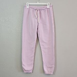 NWT Ocean Drive Lavender Mid-Rise Joggers Womens Small Oversized